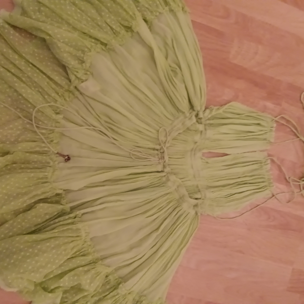 Free People/ Size S/ Free People /Degree Mini Dressligh Green - Picture 4 of 5